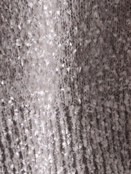 【大きいサイズ】ツヤモールVネックニット