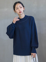 ウォッシャブルバナナスリーブニット≪手洗い可能≫