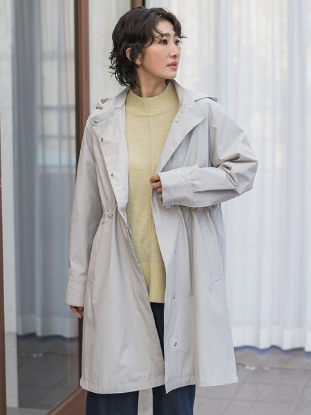 【大きいサイズ】パーテーションダウンロングコート