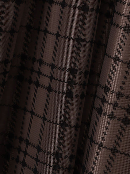 フロッキーチェックスカート≪手洗い可能≫