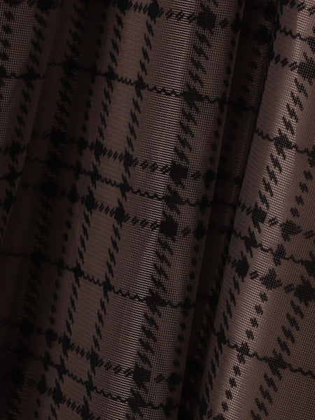 フロッキーチェックスカート≪手洗い可能≫