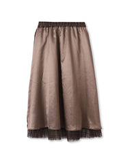 フロッキーチェックスカート≪手洗い可能≫