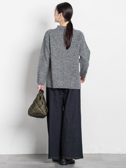 【WEB限定】365デニムパンツ ワイドシルエット≪洗える≫