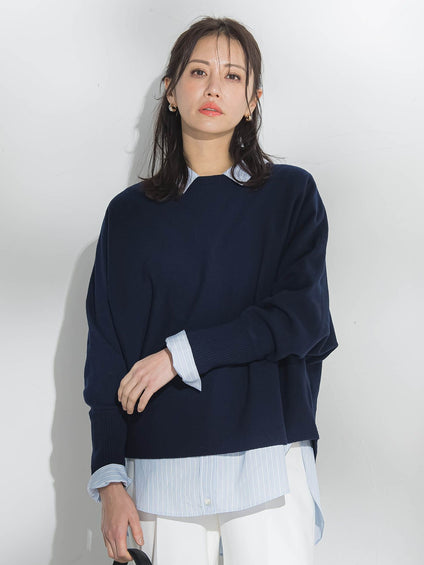 【新色追加】ファインメリノウールドルマンニット≪洗える≫