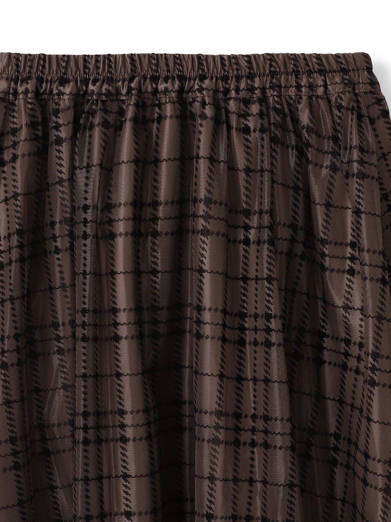 フロッキーチェックスカート≪手洗い可能≫