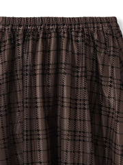 フロッキーチェックスカート≪手洗い可能≫