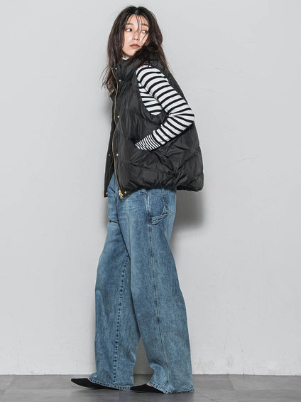 【WEB限定】スタンドカラーダウンベスト