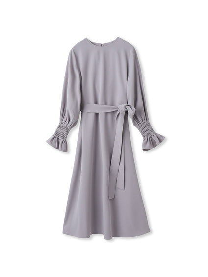 スモッキングスリーブワンピース