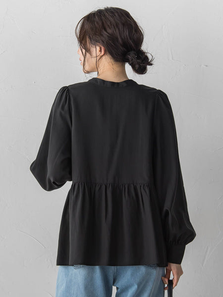 2WAYシアーペプラムシャツ