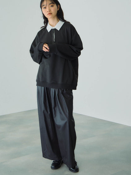 配色ポロスウェットプルオーバー≪セットアップ対応/手洗い可能≫