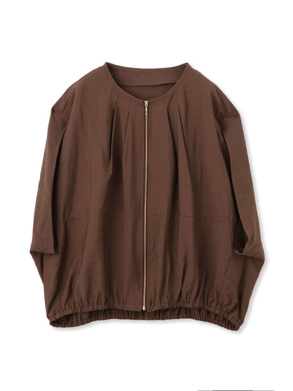 【WEB限定】スリットスリーブノーカラーブルゾン≪手洗い可能≫