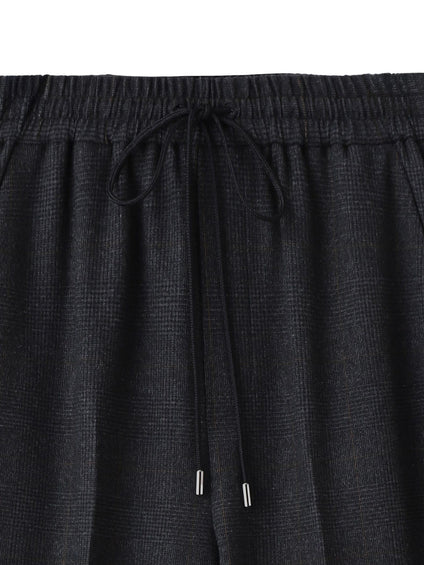 両面起毛ドロストワイドパンツ