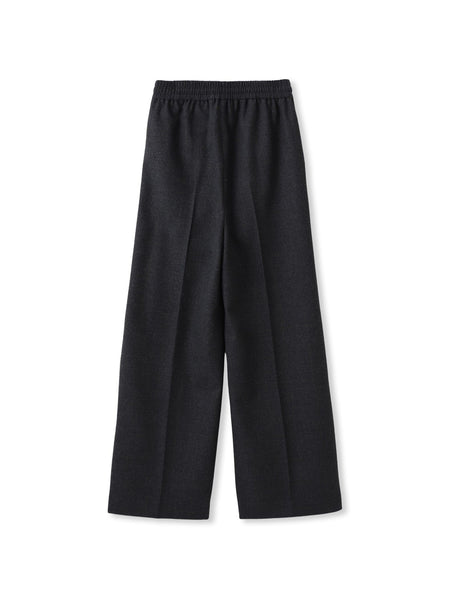 両面起毛ドロストワイドパンツ