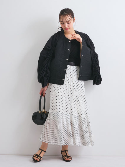 シフォンドットティアードスカート≪手洗い可能≫