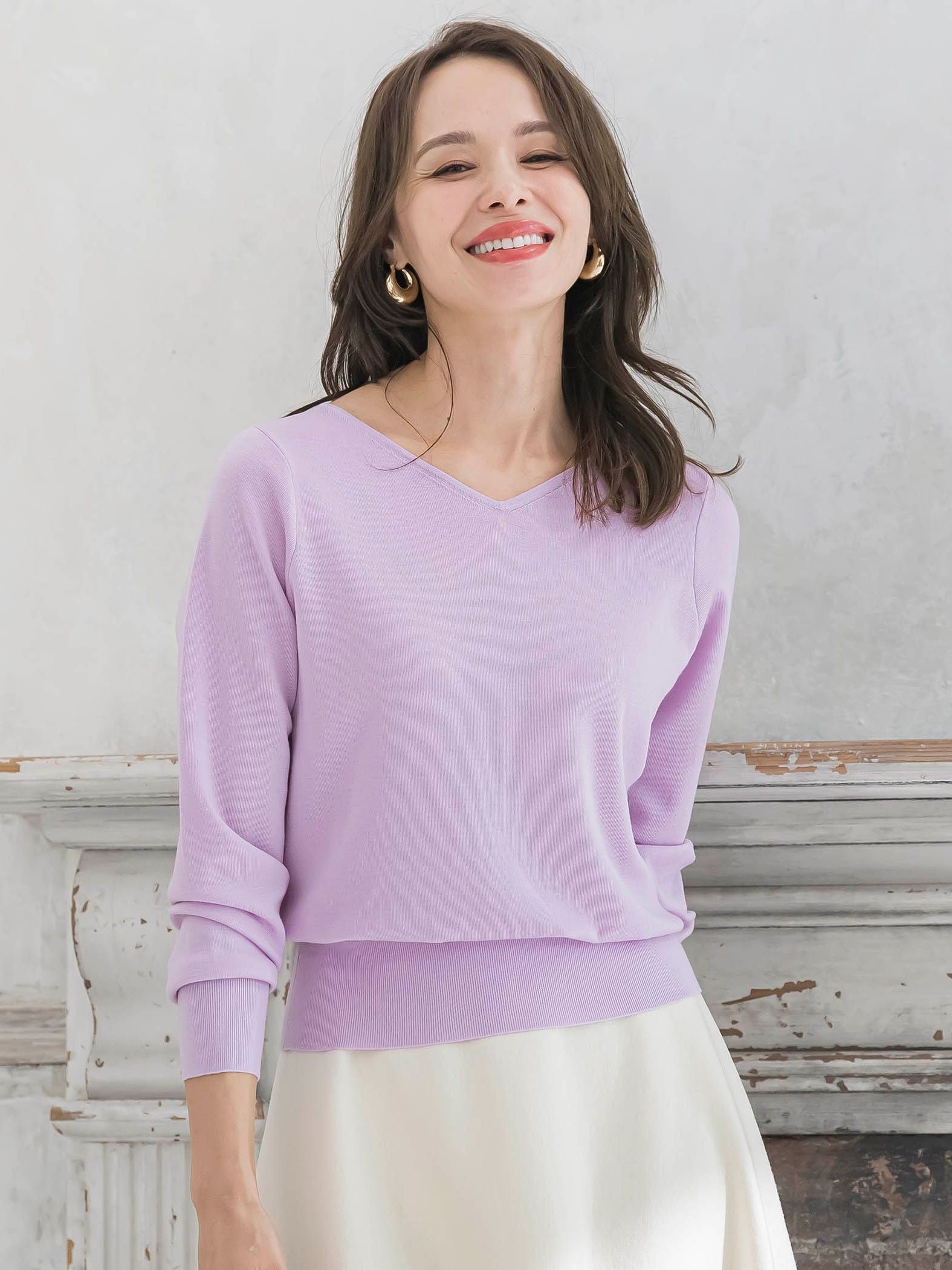 BRISBANE前後2WAYニット≪手洗い可能≫