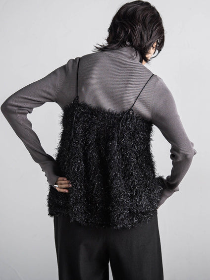 フィルムフェザーキャミブラウス≪手洗い可能≫