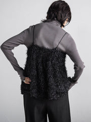 フィルムフェザーキャミブラウス≪手洗い可能≫