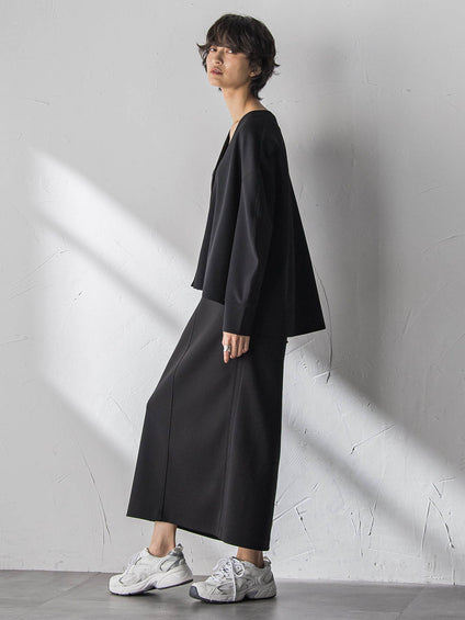 【えらべるSETUP】叶えるカットカーディガン≪手洗い可能≫