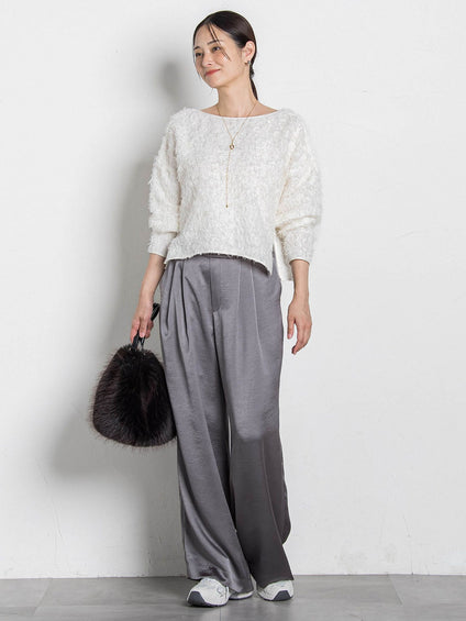 【コラボ商品】エディター東原妙子 × LAUTREAMONT /フェザージャガードブラウス