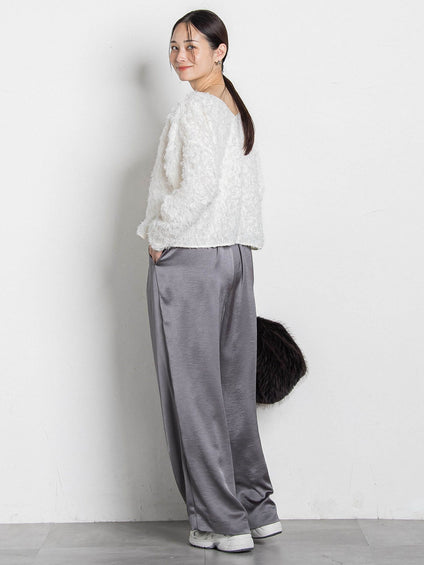 【コラボ商品】エディター東原妙子 × LAUTREAMONT /フェザージャガードブラウス