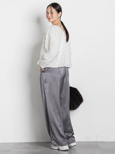 【コラボ商品】エディター東原妙子 × LAUTREAMONT /フェザージャガードブラウス