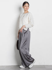 【コラボ商品】エディター東原妙子 × LAUTREAMONT /フェザージャガードブラウス