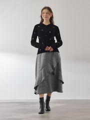 フラワーシシュウニットプルオーバー≪手洗い可能≫