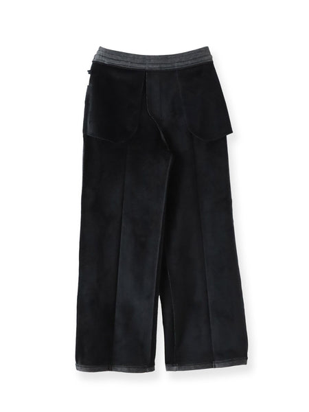 【WEB限定/新色追加】”楽暖”裏起毛ワイドパンツ≪洗濯機で洗える≫