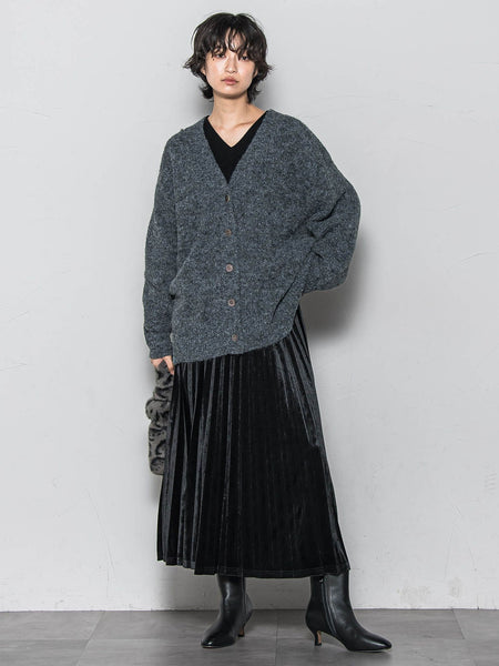 フラッフィーVネックニットカーディガン≪手洗い可能≫