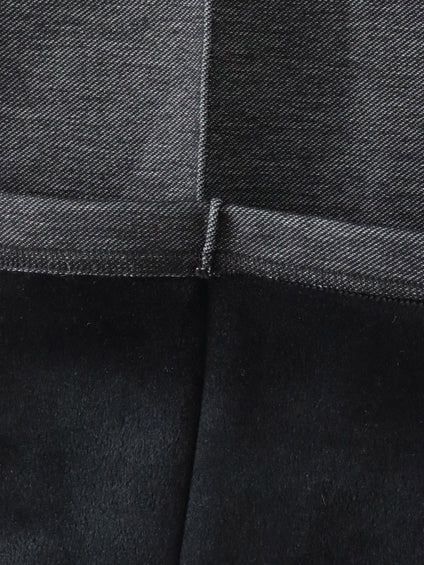 【WEB限定/新色追加】”楽暖”裏起毛ワイドパンツ≪洗濯機で洗える≫