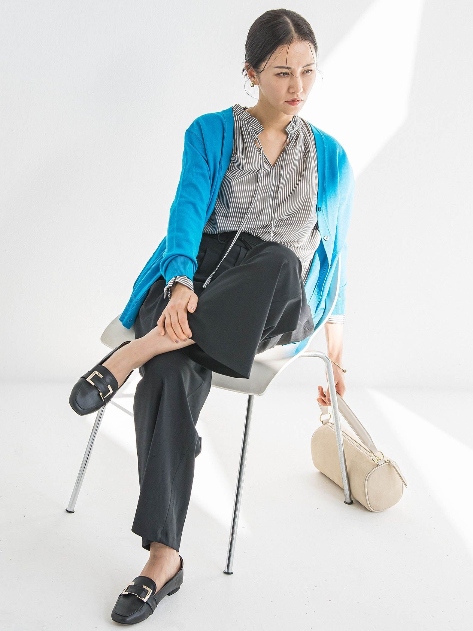 【WEB限定】Active Beautyワイドパンツ≪洗濯機で洗える≫