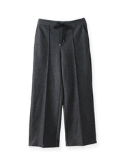 【WEB限定/新色追加】”楽暖”裏起毛ワイドパンツ≪洗濯機で洗える≫