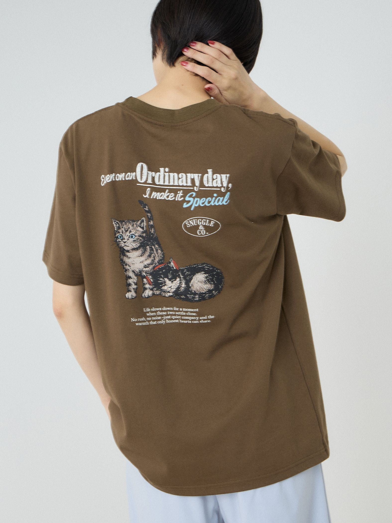【Power To People】Ordinary day プリント Tシャツ