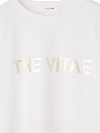 箔プリントロゴTシャツ≪手洗い可能≫