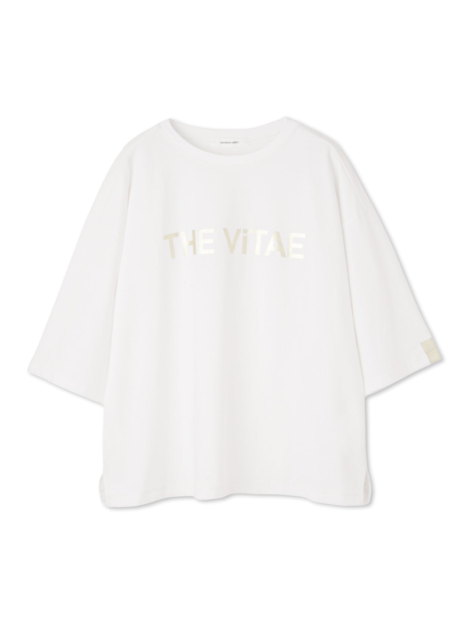 箔プリントロゴTシャツ≪手洗い可能≫