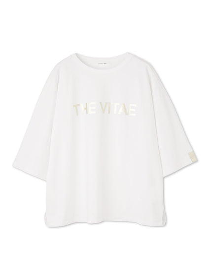 箔プリントロゴTシャツ≪手洗い可能≫