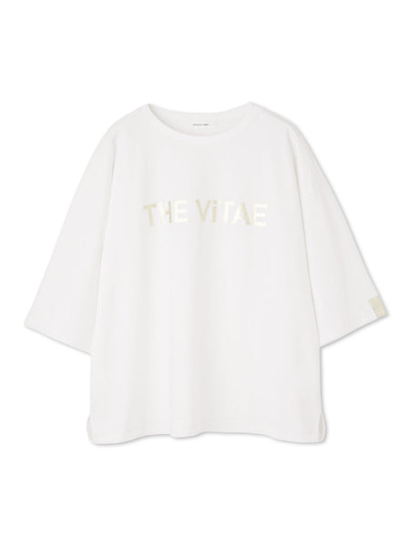 箔プリントロゴTシャツ≪手洗い可能≫