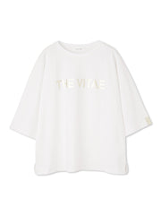 箔プリントロゴTシャツ≪手洗い可能≫