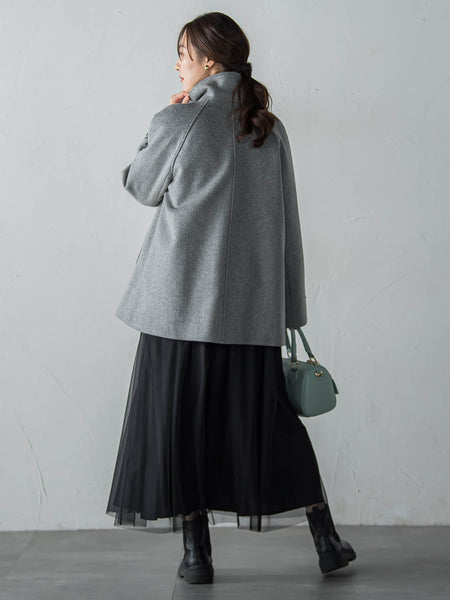 カシミヤコンライトリバーショートコート