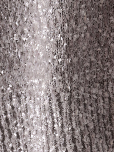 ツヤモールVネックニット