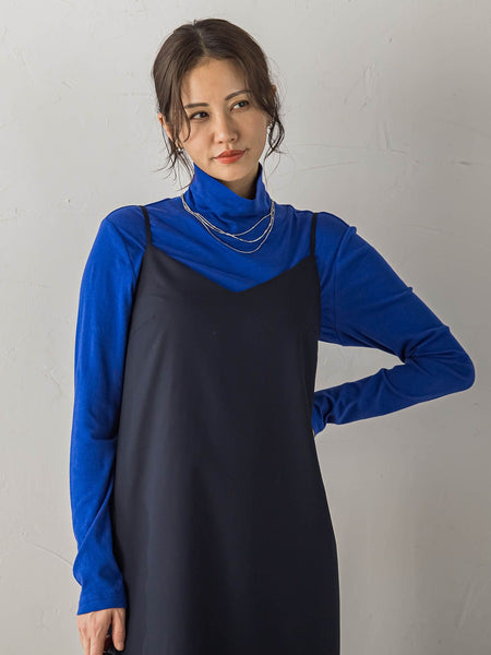 【受注会限定】コットンシルクタートルネックカットソー