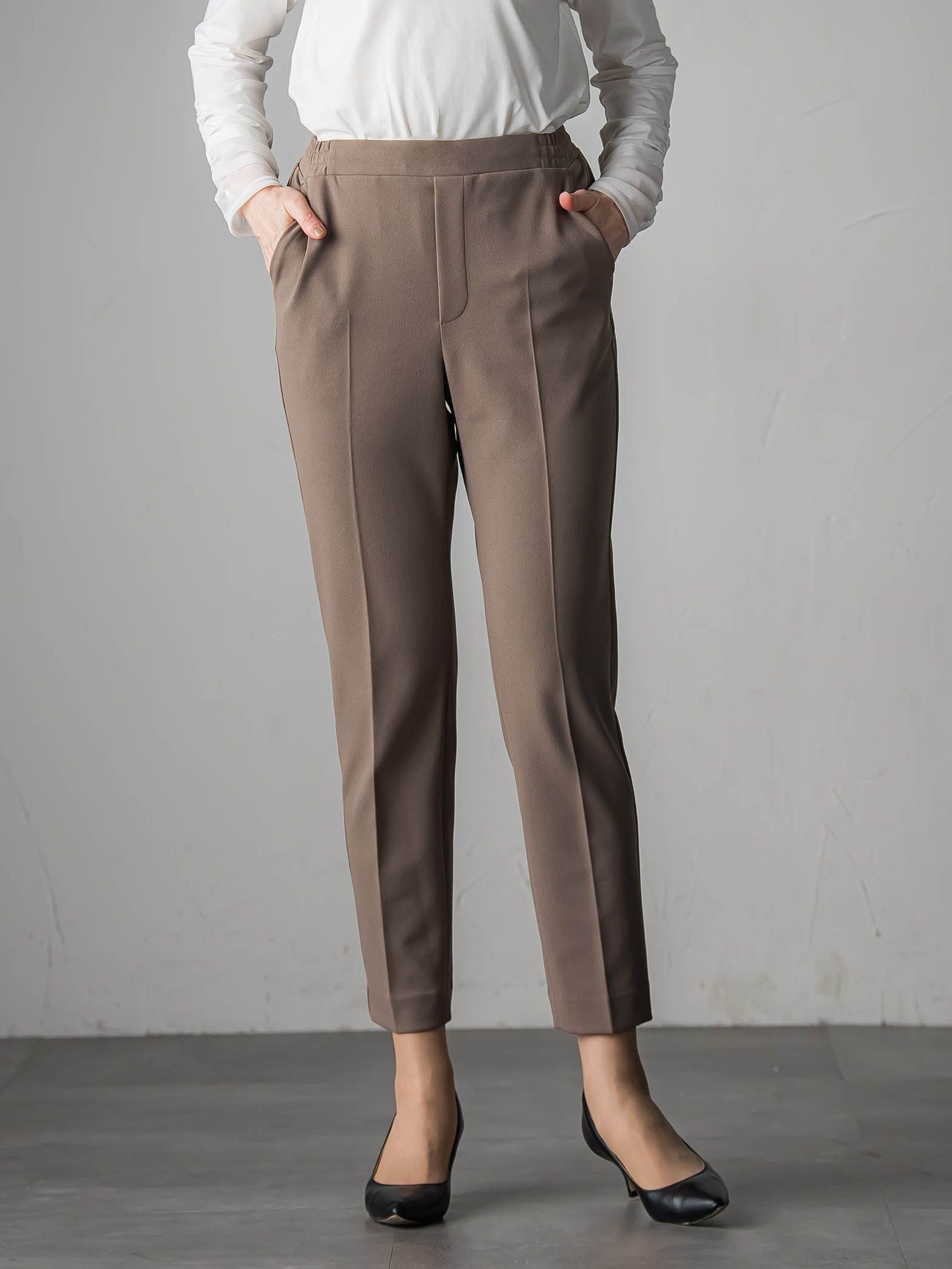 【大きいサイズ】【biyori/極】”着心地も美しさも”パーフェクトムーブパンツ≪洗濯機で洗える≫