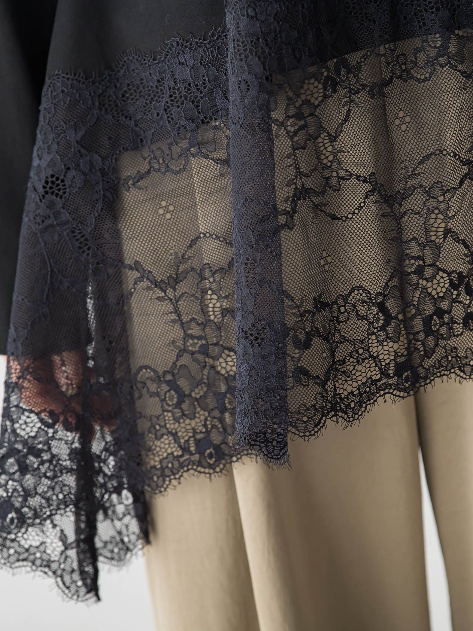 レースコンビカットソー