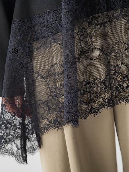 レースコンビカットソー