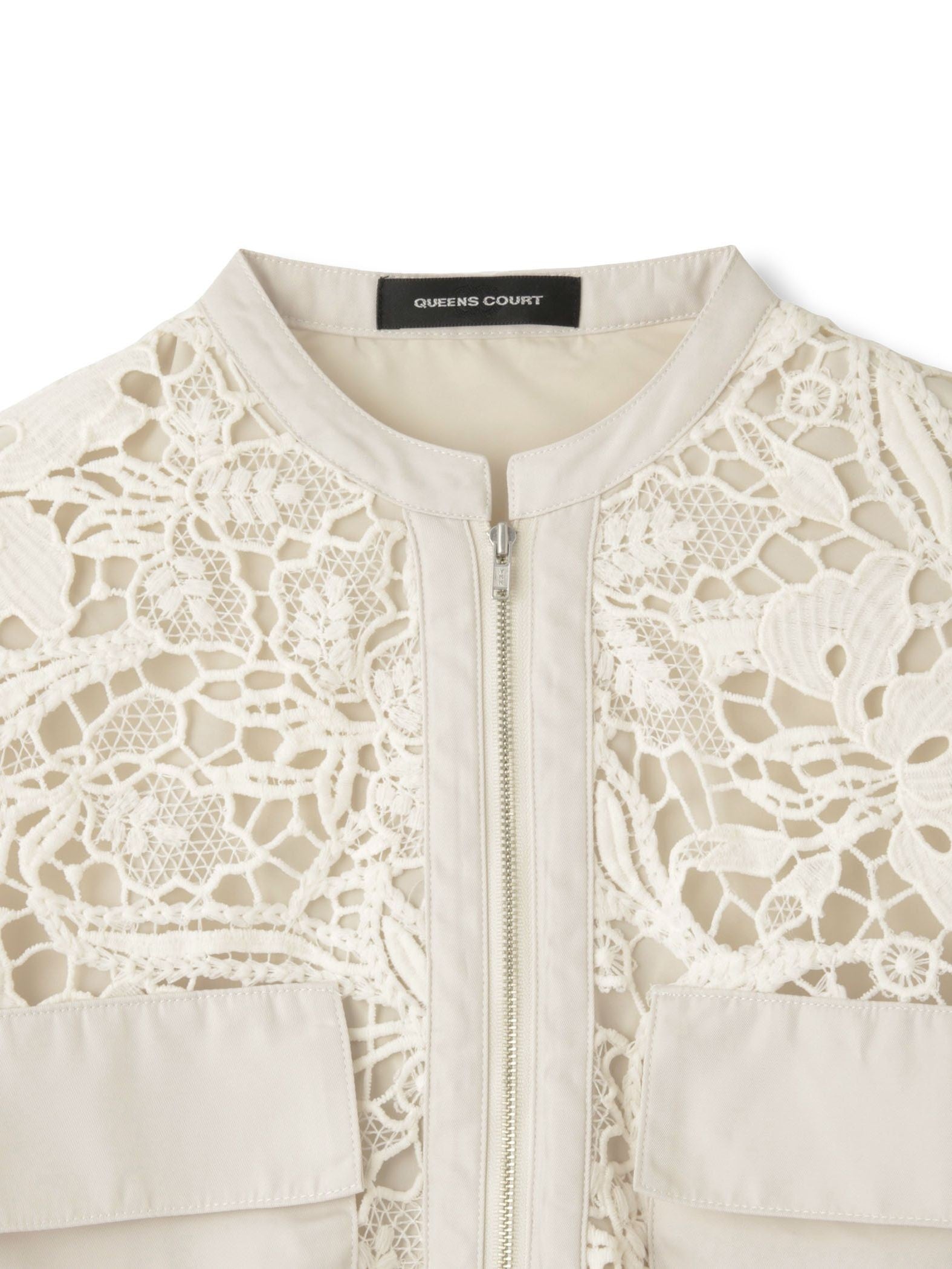 ボタニカルレースブルゾン≪手洗い可能≫