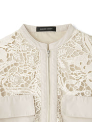 ボタニカルレースブルゾン≪手洗い可能≫