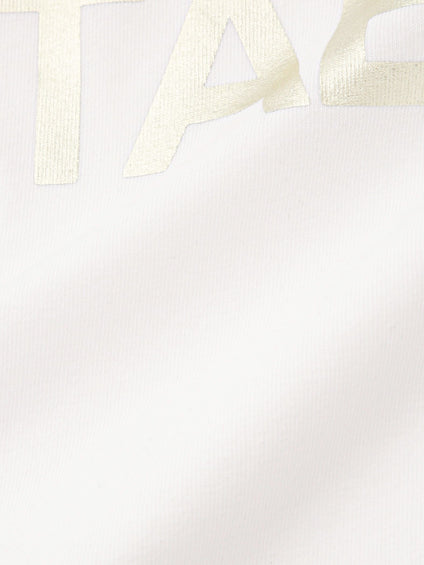 箔プリントロゴTシャツ≪手洗い可能≫