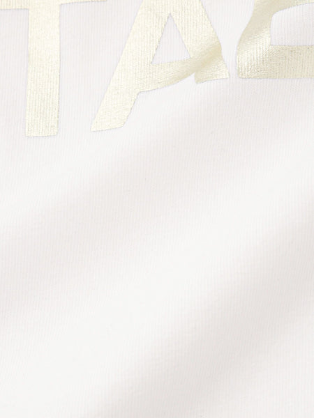箔プリントロゴTシャツ≪手洗い可能≫