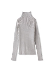 【WEB限定】プレーティングリブニットプルオーバー≪手洗い可能≫