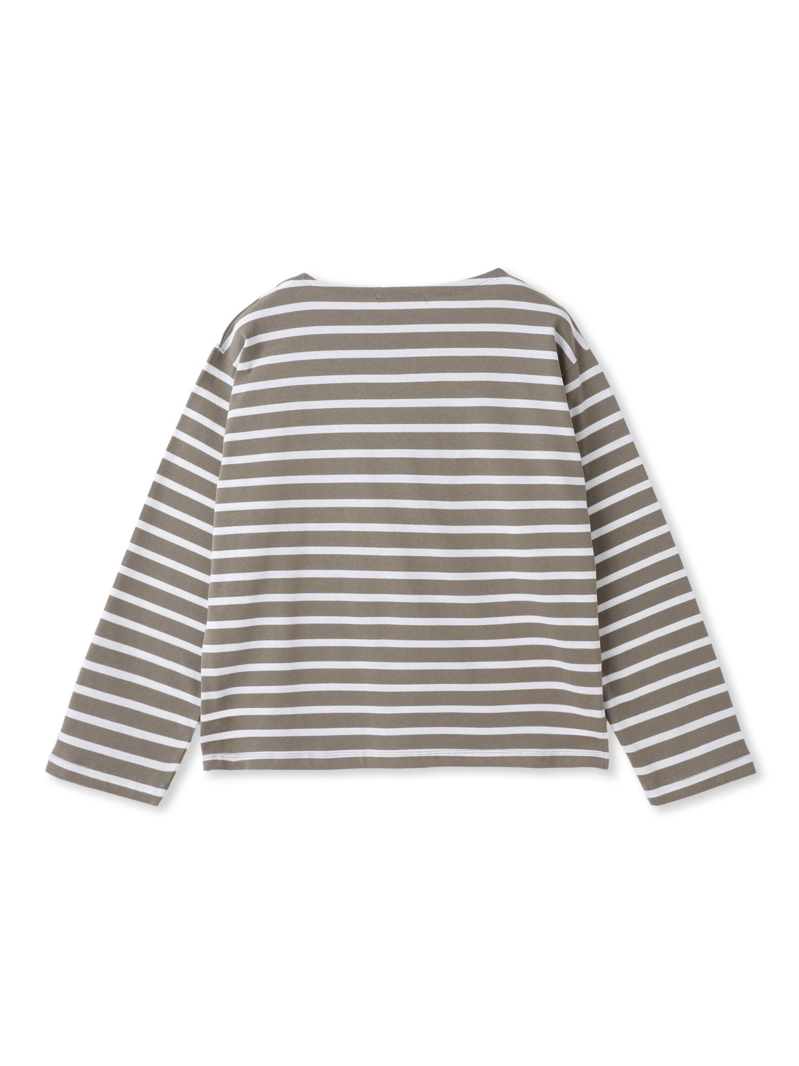 【WEB限定】ボーダーロングTシャツ≪洗濯機で洗える≫